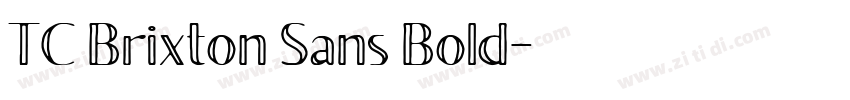 TC Brixton Sans Bold字体转换